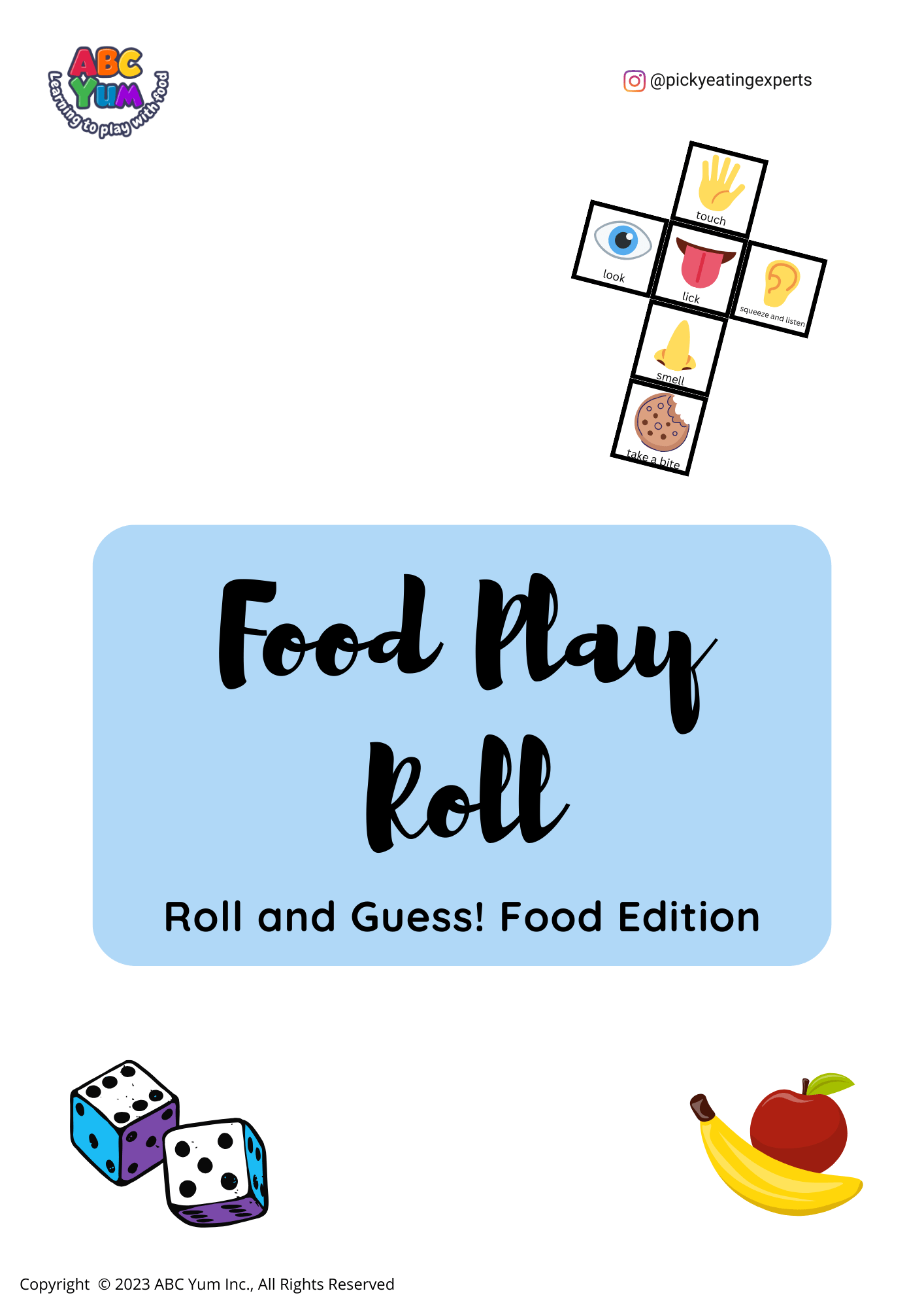 Sensory Dice - Food Edition