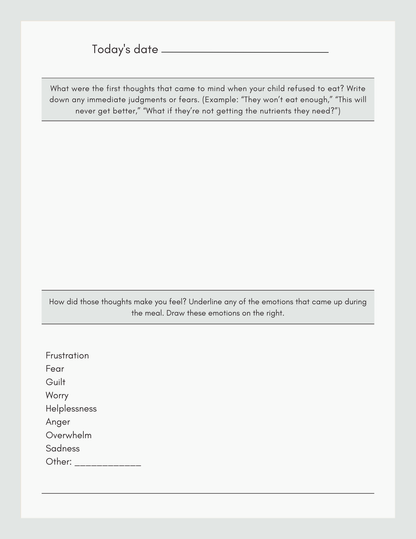 Journal Prompt: Breaking the Mealtime Cycle